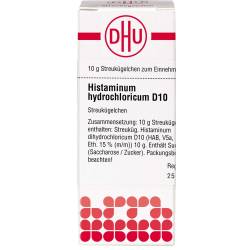 Histaminum hydrochloricum D 10 Globuli 10 g