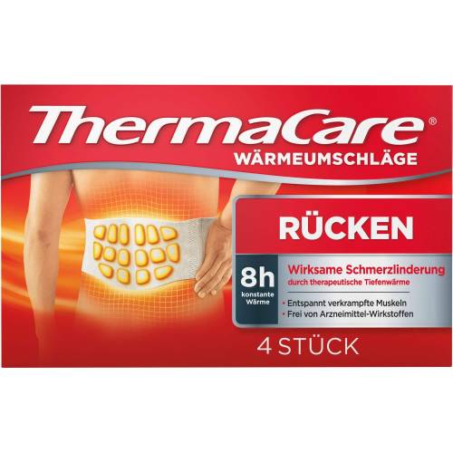 Thermacare Rückenumschläge S-Xl z.Schmerzlind. 4 St