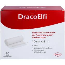Dracoelfi elast.Fixierbinde 10 cmx4 m gekreppt 20 St