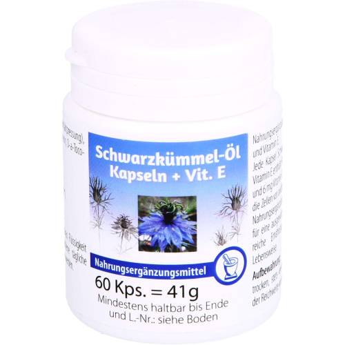 Schwarzkümmelöl Kapseln+Vitamin E 60 St
