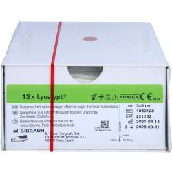 Lyostypt Kollagen Hämostypt.3x5cm Vlies 12 St