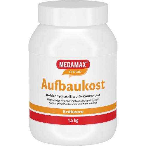 Megamax Aufbaukost Erdbeere Pulver 1,5 kg