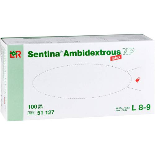 Sentina Ambidextrous Unters.Hands.puderfr.Gr.L 100 St