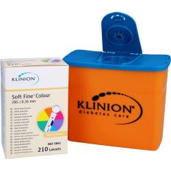 Klinion Soft fine colour Lanzetten 28 G 210 St