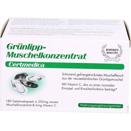 Grünlippmuschel Konzentrat Kapseln 180 St