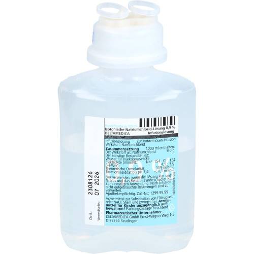Isotonische NaCl 0,9% Deltamedica Inf.-Lsg.Plastik 1000 ml
