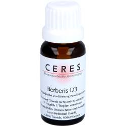 Ceres Berberis D 3 Dilution 20 ml