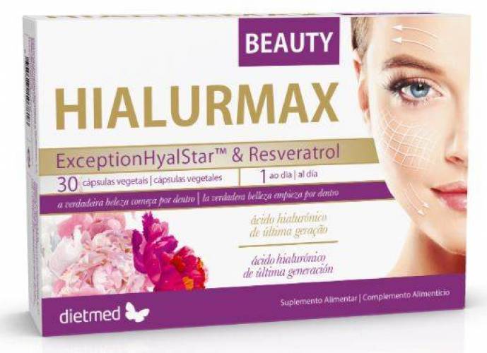 HIALURMAX BEAUTY - acid hialuronic si antioxidanti pentru frumusete, 30 capsule, Dietmed, Type nature