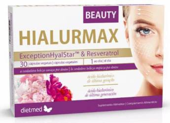 HIALURMAX BEAUTY - acid hialuronic si antioxidanti pentru frumusete, 30 capsule, Dietmed, Type nature
