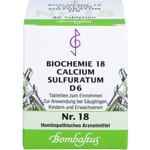 Biochemie 18 Calcium sulfuratum D 6 Tabletten 80 St