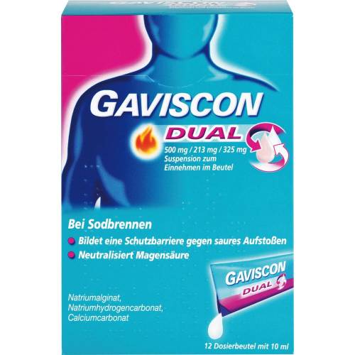 Gaviscon Dual 500mg/213mg/325mg Susp.z.Einn.Btl. 120 ml