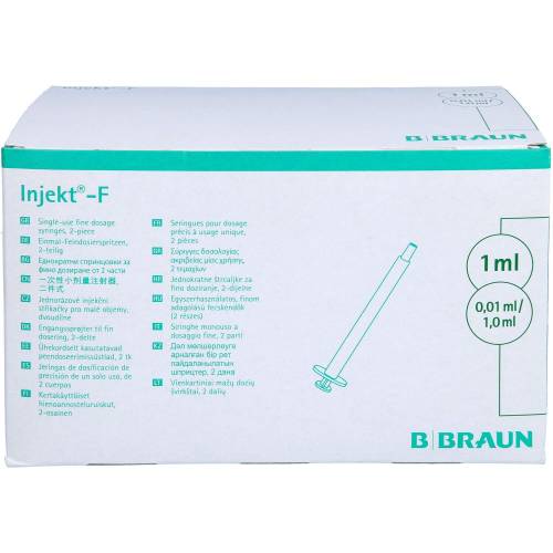 Injekt F Feindosierungsspr.1 ml m.Kan.0,50x16 mm 100 ml