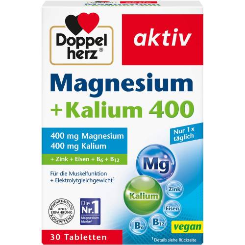 Doppelherz Magnesium+Kalium Tabletten 30 St