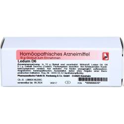 Ledum D 6 Globuli 10 g