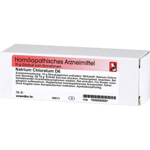 Natrium Chloratum D 6 Globuli 10 g