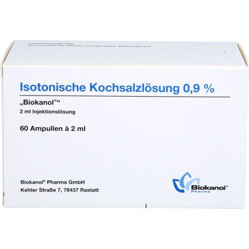 Isotonische Kochsalzlösung 0,9% Biokanol Ampullen 120 ml