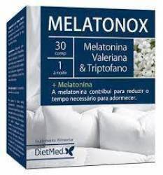 MELATONOX - melatonina, valeriana, triptofan - 30 comprimate, DIETMED-NATURMIL