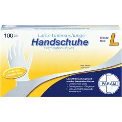 Handschuhe Einmal Latex puderfrei L 100 St