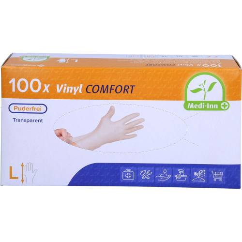 Handschuhe Einmal Vinyl puderfrei L 100 St