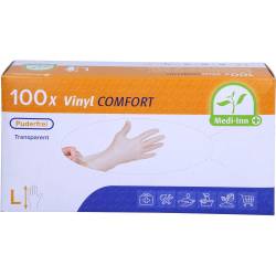 Handschuhe Einmal Vinyl puderfrei L 100 St