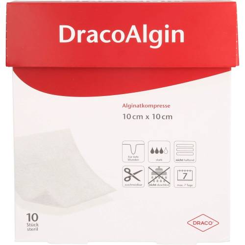Dracoalgin 10x10 cm Alginatkompresse 10 St