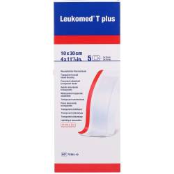 Leukomed transp.plus sterile Pflaster 10x30 cm 5 St