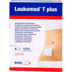 Leukomed transp.plus sterile Pflaster 8x10 cm 5 St