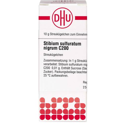Stibium Sulfuratum Nigrum C 200 Globuli 10 g