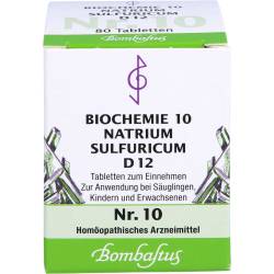 Biochemie 10 Natrium sulfuricum D 12 Tabletten 80 St