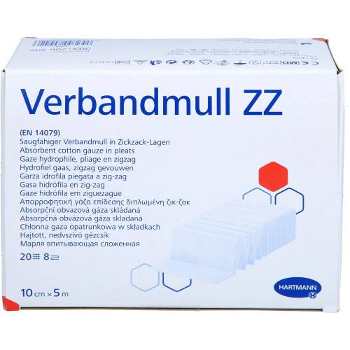 Verbandmull Hartmann 10 cmx5 m zickzack 1 St