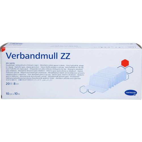 Verbandmull Hartmann 10 cmx10 m zickzack 1 St