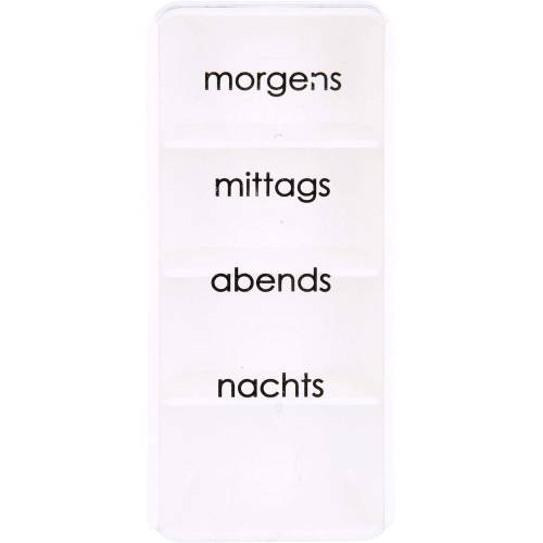 Tablettendose mo/mi/ab/na m.Blindenschrift 1 St