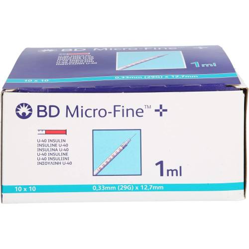 Bd Micro-Fine+ Insulinspr.1 ml U40 12,7 mm 100 ml