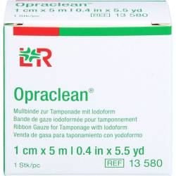 Opraclean Mullbinde z.Tampon.m.Jodoform 1 cmx5 m 1 St