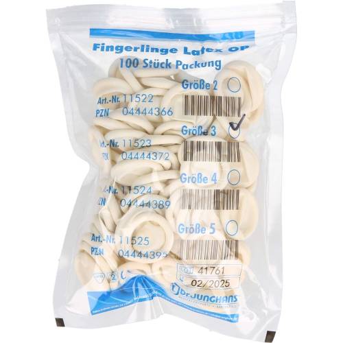 Fingerling Op Latex Gr.3 gerollt 100 St