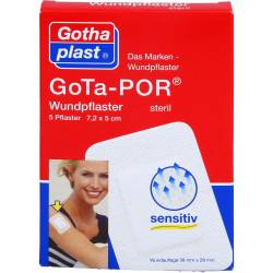 Gota-Por Wundpflaster 5x7,2 cm steril 5 St