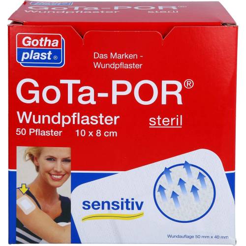 Gota-Por Wundpflaster steril 80x100 mm 50 St