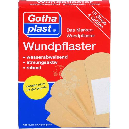 Gothaplast Wundpfl.wasserfest 4 Größen 18 St