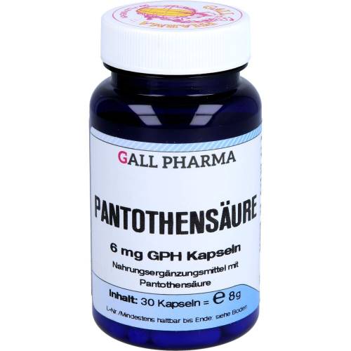 Pantothensäure 6 mg Gph Kapseln 30 St