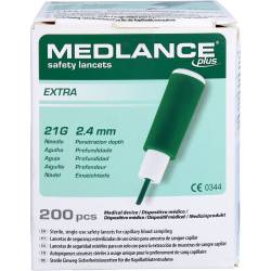 Medlance plus Extra Sicherheitslanz.21 G 2,4mm 200 St