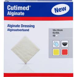 Cutimed Alginate Alginatkompressen 10x10 cm 10 St