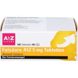 Folsäure AbZ 5 mg Tabletten 100 St