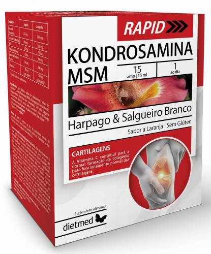 Kondrosamina Msm Rapid, 30 fiole x 15 ml,  Dietmed - Naturmil