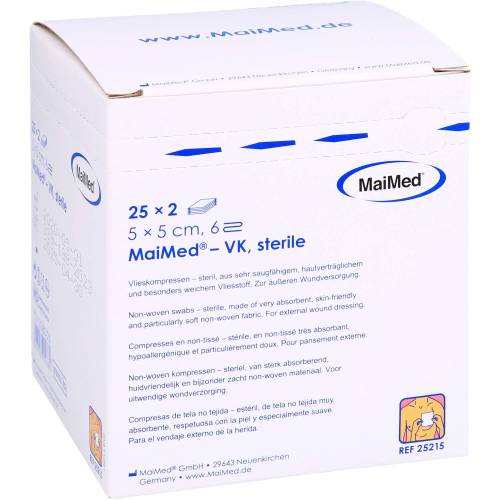 Vlieskompressen steril 5x5 cm 6fach 50 St