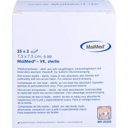 Vlieskompressen steril 7,5x7,5 cm 6fach 50 St