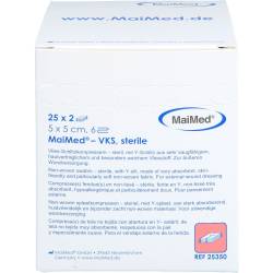 Vlies-Schlitzkompressen steril 5x5 cm 6fach 50 St