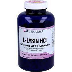 L-Lysin 500 mg Kapseln 250 St