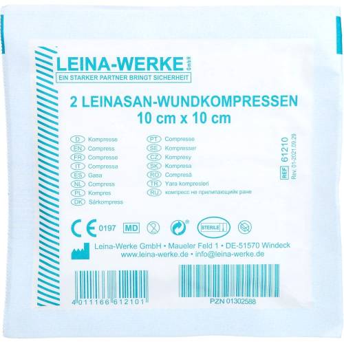 Leina Wundkompressen 10x10 cm steril 2 St