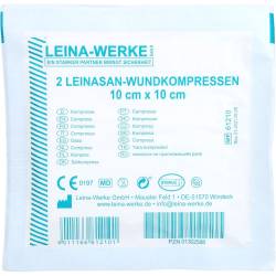 Leina Wundkompressen 10x10 cm steril 2 St