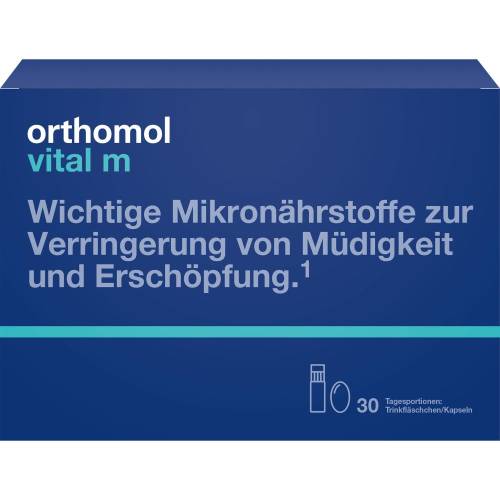 Orthomol Vital M Trinkfläschchen/Kaps.Kombipack. 30 St